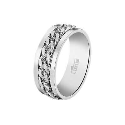 Lotus Edelstahl Unisex Ring in Silber, Größe 28, 6.41 Gramm, Freundschaftstag Lotus Edelstahl Unisex Ring in Silber, Größe 28, 6.41 Gramm, Freundschaftstag