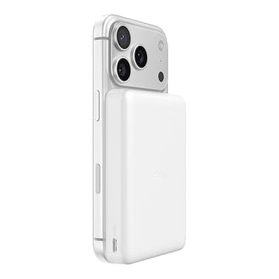 Belkin BoostCharge 10000mAh Magnetische Power Bank, 2 USB-C-Ports – Weiß Belkin BoostCharge 10000mAh Magnetische Power Bank, 2 USB-C-Ports – Weiß