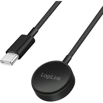 Logilink Smartwatch-Ladekabel, Ladeadapter, Ladestation, Ladegerät, Ladepad, Induktionsladen, Galaxy Watch 3–8/Active 1/2/Ultra, 1 m, Farbe: Schwarz Logilink Smartwatch-Ladekabel, Ladeadapter, Ladestation, Ladegerät, Ladepad, Induktionsladen, Galaxy Watch 3–8/Active 1/2/Ultra, 1 m, Farbe: Schwarz