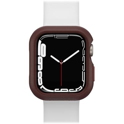 OtterBox All Day Bumper für Apple Watch Series 9/8/7-41mm, Braun/Rot Stoßfeste, sturzsichere, schlanke Schutzhülle für Apple Watch, schützt den Display und die Kanten OtterBox All Day Bumper für Apple Watch Series 9/8/7-41mm, Braun/Rot Stoßfeste, sturzsichere, schlanke Schutzhülle für Apple Watch, schützt den Display und die Kanten