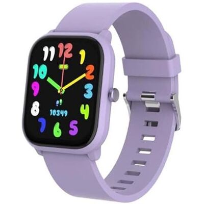 Celly , Smartwatch für Kinder mit Silikonarmband, Herzfrequenzmesser, Schrittzähler, Spiele, Bluetooth, dedizierte App Fit4Kid, Akkulaufzeit bis zu 4 Tagen, Farbe Violett Celly , Smartwatch für Kinder mit Silikonarmband, Herzfrequenzmesser, Schrittzähler, Spiele, Bluetooth, dedizierte App Fit4Kid, Akkulaufzeit bis zu 4 Tagen, Farbe Violett
