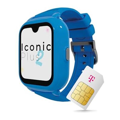 Deutsche Telekom SaveFamily Iconic Plus 2.0 Kinder-Smartwatch, GPS und Telefonfunktion, Datenschutz & Eltern-App, Lange Akku-Laufzeit, SOS, wasserdicht, 30 € Amazon-Gutschein nach Registrierung (bubble blue) Deutsche Telekom SaveFamily Iconic Plus 2.0 Kinder-Smartwatch, GPS und Telefonfunktion, Datenschutz & Eltern-App, Lange Akku-Laufzeit, SOS, wasserdicht, 30 € Amazon-Gutschein nach Registrierung (bubble blue)