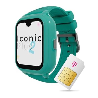 Deutsche Telekom SaveFamily Iconic Plus 2.0 Kinder-Smartwatch, GPS und Telefonfunktion, Datenschutz & Eltern-App, Lange Akku-Laufzeit, SOS, wasserdicht, 30 € Amazon-Gutschein nach Registrierung (mint) Deutsche Telekom SaveFamily Iconic Plus 2.0 Kinder-Smartwatch, GPS und Telefonfunktion, Datenschutz & Eltern-App, Lange Akku-Laufzeit, SOS, wasserdicht, 30 € Amazon-Gutschein nach Registrierung (mint)