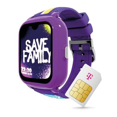Deutsche Telekom SaveFamily Iconic Plus 2.0 Kinder-Smartwatch, GPS und Telefonfunktion, Datenschutz & Eltern-App, Lange Akku-Laufzeit, SOS, wasserdicht, 30 € Amazon-Gutschein nach Registrierung (graffiti) Deutsche Telekom SaveFamily Iconic Plus 2.0 Kinder-Smartwatch, GPS und Telefonfunktion, Datenschutz & Eltern-App, Lange Akku-Laufzeit, SOS, wasserdicht, 30 € Amazon-Gutschein nach Registrierung (graffiti)