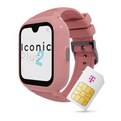 Deutsche Telekom SaveFamily Iconic Plus 2.0 Kinder-Smartwatch, GPS und Telefonfunktion, Datenschutz & Eltern-App, Lange Akku-Laufzeit, SOS, wasserdicht, 30 € Amazon-Gutschein nach Registrierung (candy candy) Deutsche Telekom SaveFamily Iconic Plus 2.0 Kinder-Smartwatch, GPS und Telefonfunktion, Datenschutz & Eltern-App, Lange Akku-Laufzeit, SOS, wasserdicht, 30 € Amazon-Gutschein nach Registrierung (candy candy)