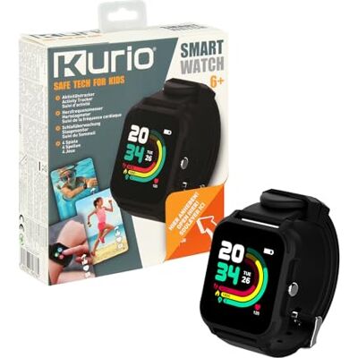 KURIO Smartwatch für Kinder, Aktivitätsuhr mit Spielen und Ziffernblättern KURIO Smartwatch für Kinder, Aktivitätsuhr mit Spielen und Ziffernblättern