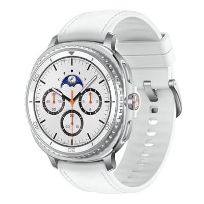 Samsung Galaxy Watch8 Classic Smartwatch, Fitness-Uhr und Fitness Tracker, Hybrid Band und Wearable Display, Drehbare Lünette, 64 GB Speicher, 46 mm, Bluetooth, White, 3 Jahre Herstellergarantie Samsung Galaxy Watch8 Classic Smartwatch, Fitness-Uhr und Fitness Tracker, Hybrid Band und Wearable Display, Drehbare Lünette, 64 GB Speicher, 46 mm, Bluetooth, White, 3 Jahre Herstellergarantie