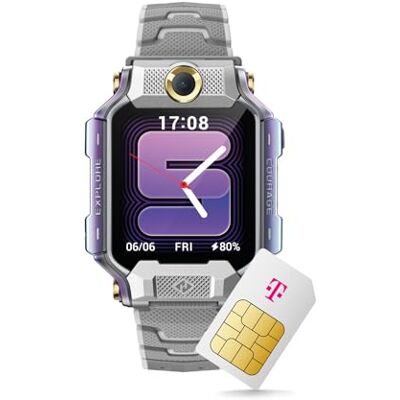 Deutsche Telekom imoo Kids Watch X10 Smartwatch für Kinder, GPS und Telefonfunktion, Datenschutz & Eltern-App, Lange Akkulaufzeit, SOS, wasserdicht, Telekom SIM-Karte, 30 € Amazon-Gutschein nach Registrierung (grau) Deutsche Telekom imoo Kids Watch X10 Smartwatch für Kinder, GPS und Telefonfunktion, Datenschutz & Eltern-App, Lange Akkulaufzeit, SOS, wasserdicht, Telekom SIM-Karte, 30 € Amazon-Gutschein nach Registrierung (grau)