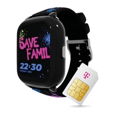 Deutsche Telekom SaveFamily Iconic Plus 2.0 Kinder-Smartwatch, GPS und Telefonfunktion, Datenschutz & Eltern-App, Lange Akku-Laufzeit, SOS, wasserdicht, 30 € Amazon-Gutschein nach Registrierung (street style) Deutsche Telekom SaveFamily Iconic Plus 2.0 Kinder-Smartwatch, GPS und Telefonfunktion, Datenschutz & Eltern-App, Lange Akku-Laufzeit, SOS, wasserdicht, 30 € Amazon-Gutschein nach Registrierung (street style)