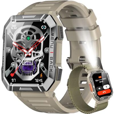 Blackview Smartwatch Herren, Fitnessuhr mit Telefonfunktion, Anrufe tätigen/empfangen, Kompass, IP68 Wasserdicht, Sportuhr mit 100+ Sportmodi, Puls-Schlaf-Monitor, Schrittzähler, Uhr für Android iOS Blackview Smartwatch Herren, Fitnessuhr mit Telefonfunktion, Anrufe tätigen/empfangen, Kompass, IP68 Wasserdicht, Sportuhr mit 100+ Sportmodi, Puls-Schlaf-Monitor, Schrittzähler, Uhr für Android iOS