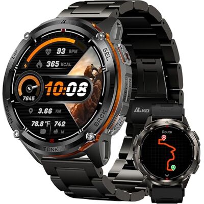 KOSPET Tank T3 Ultra 2 GPS Smartwatch Herren, 2 Bänder, für Android/iPhone KOSPET Tank T3 Ultra 2 GPS Smartwatch Herren, 2 Bänder, für Android/iPhone