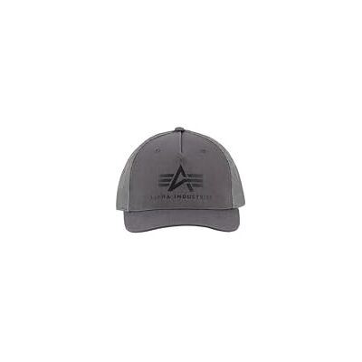 Alpha Unisex Basic Trucker Kappe, Vintage Grey/Black, One Size Alpha Unisex Basic Trucker Kappe, Vintage Grey/Black, One Size
