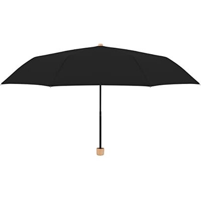 Doppler nature mini Simply Black nachhaltiger Regenschirm Handöffner 270 Gramm nachwachsende Rohstoffe Windkanal getestet Doppler nature mini Simply Black nachhaltiger Regenschirm Handöffner 270 Gramm nachwachsende Rohstoffe Windkanal getestet