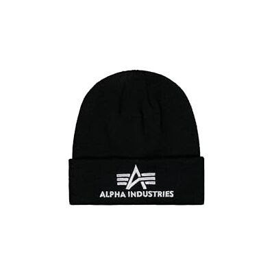 Alpha Herren 3D Beanie, Black/Silver, One Size Alpha Herren 3D Beanie, Black/Silver, One Size