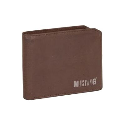 MUSTANG Leder Geldbörse Fresno Leather Wallet Brown Dunkelbraun MUSTANG Leder Geldbörse Fresno Leather Wallet Brown Dunkelbraun