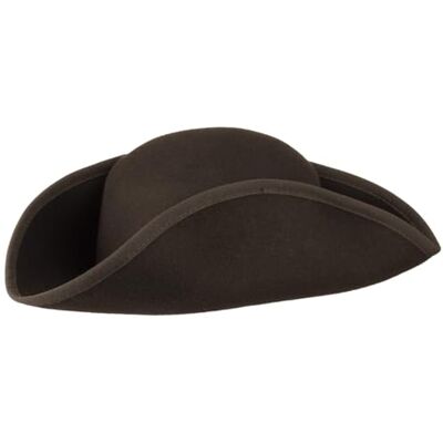 Lipodo Dreispitz Wollfilzhut Piratenhut Damen/Herren Made in Italy Hut Sommer Winter braun S (55-56 cm) Lipodo Dreispitz Wollfilzhut Piratenhut Damen/Herren Made in Italy Hut Sommer Winter braun S (55-56 cm)