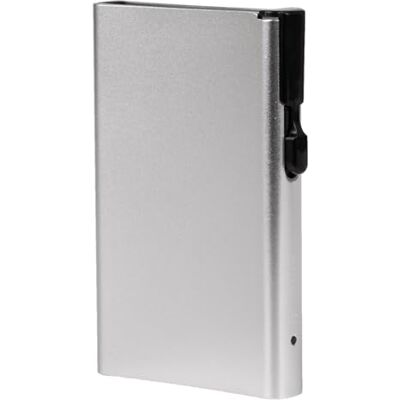 ClickSafe 952000 Tresor Big, Kartenhalter aus Aluminium, Cardholder bietet Platz für bis zu 8 Karten, Slim Wallet, Click-Mechanismus, Kartenetui mit RFID Schutz, ca. 9,7 x 6,4 x 1,3 cm, Silber ClickSafe 952000 Tresor Big, Kartenhalter aus Aluminium, Cardholder bietet Platz für bis zu 8 Karten, Slim Wallet, Click-Mechanismus, Kartenetui mit RFID Schutz, ca. 9,7 x 6,4 x 1,3 cm, Silber