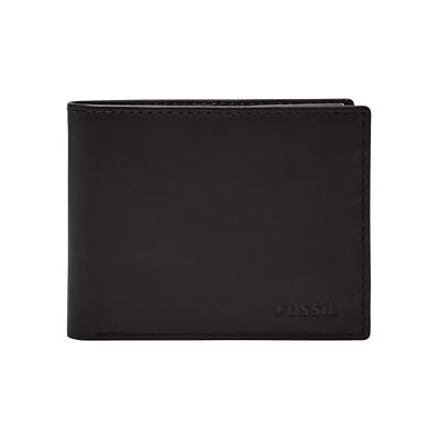 Fossil Herren Derrick Leder RFID Bifold Passcase mit abnehmbarem Kartenetui Brieftasche für Männer, Schwarz, Einheitsgröße Fossil Herren Derrick Leder RFID Bifold Passcase mit abnehmbarem Kartenetui Brieftasche für Männer, Schwarz, Einheitsgröße