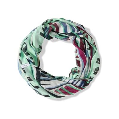 Cecil Gemusterter Loop-Schal palm breeze green A Cecil Gemusterter Loop-Schal palm breeze green A