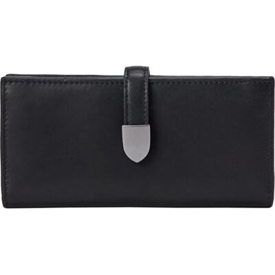 Amazon Damen Geldbörse aus Leder, Mehrere Fächer, Reißverschluss, Schwarz, Einheitsgröße Amazon Damen Geldbörse aus Leder, Mehrere Fächer, Reißverschluss, Schwarz, Einheitsgröße