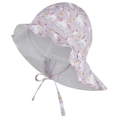 Sterntaler Sonnenhut Einhörner – Sonnenhut aus Baumwoll-Popeline mit Einhorn-Print, Bindeband, Größenregulierung und Nackenschutz, gefüttert mit Bio-Baumwoll-Batist, UV-Schutz 50+ – Flieder, Größe 51 Sterntaler Sonnenhut Einhörner – Sonnenhut aus Baumwoll-Popeline mit Einhorn-Print, Bindeband, Größenregulierung und Nackenschutz, gefüttert mit Bio-Baumwoll-Batist, UV-Schutz 50+ – Flieder, Größe 51