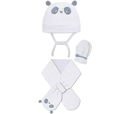 MAC BEEN MacBeen Unisex Kinder Handschuhen, Mütze und Schal für Babys von 9 bis 18 Monaten, Farbe Blau Winter-Zubehör-Set, S MAC BEEN MacBeen Unisex Kinder Handschuhen, Mütze und Schal für Babys von 9 bis 18 Monaten, Farbe Blau Winter-Zubehör-Set, S