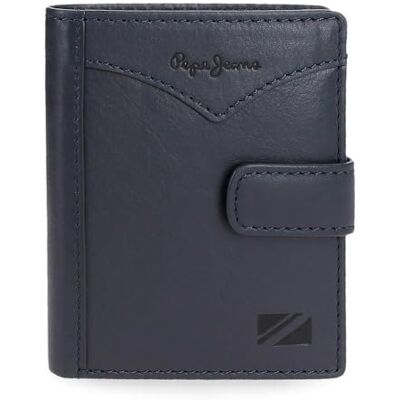 Pepe Jeans Joumma Bags Vertikale Geldbörse mit Klickverschluss, Blau, 8,5 x 10,5 x 1 cm, Leder, blau, Talla única, Vertikale Geldbörse mit Klickverschluss Pepe Jeans Joumma Bags Vertikale Geldbörse mit Klickverschluss, Blau, 8,5 x 10,5 x 1 cm, Leder, blau, Talla única, Vertikale Geldbörse mit Klickverschluss