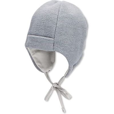 Sterntaler Baby Mädchen Mütze Melange Kappe Kinder aus Microfleece (Recycelt) Mit Bindeband Rauchgrau, 43 Sterntaler Baby Mädchen Mütze Melange Kappe Kinder aus Microfleece (Recycelt) Mit Bindeband Rauchgrau, 43