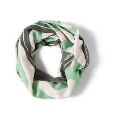 Cecil Gemusterter Loop-Schal dark bamboo green A Cecil Gemusterter Loop-Schal dark bamboo green A