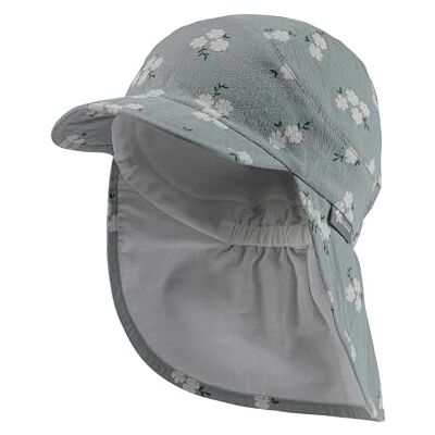 Sterntaler Schirmmütze mit Nackenschutz Blüten für Mädchen Baby Mütze mit UV -Schutz 50+ Sonnenkappe aus Baumwolle steingrün, 47 Sterntaler Schirmmütze mit Nackenschutz Blüten für Mädchen Baby Mütze mit UV -Schutz 50+ Sonnenkappe aus Baumwolle steingrün, 47