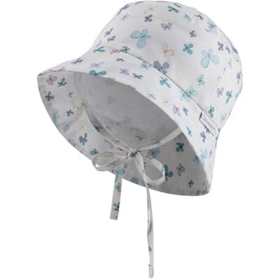 Sterntaler Babyhut Schmetterlinge mit Größenregulierung Mädchen Babyhut mit Bindeband Sonnenhut aus Baumwolle mit UV -Schutz 30 für optimalen Sonnenschutz weiß, 49 Sterntaler Babyhut Schmetterlinge mit Größenregulierung Mädchen Babyhut mit Bindeband Sonnenhut aus Baumwolle mit UV -Schutz 30 für optimalen Sonnenschutz weiß, 49