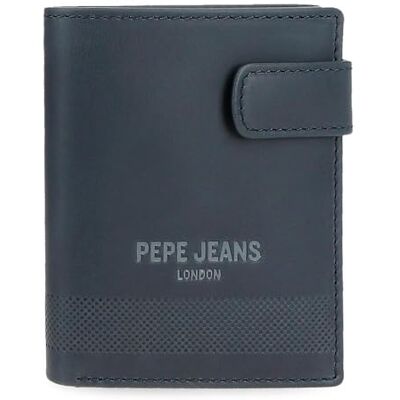 Pepe Jeans Deep Vertikale Geldbörse mit Klickverschluss, Blau, 8,5 x 10,5 x 1 cm, Leder von Joumma Bags, blau, Talla única, Vertikale Geldbörse mit Klickverschluss Pepe Jeans Deep Vertikale Geldbörse mit Klickverschluss, Blau, 8,5 x 10,5 x 1 cm, Leder von Joumma Bags, blau, Talla única, Vertikale Geldbörse mit Klickverschluss
