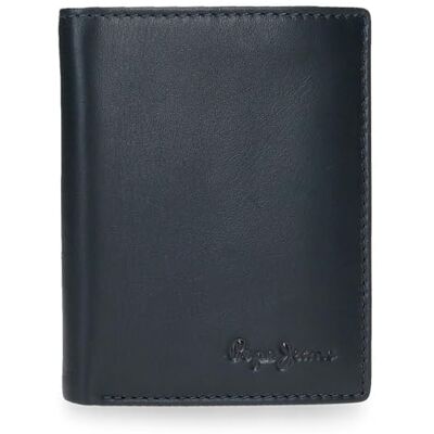 Pepe Jeans Luton Vertikale Geldbörse, Blau, 8,5 x 10,5 x 1 cm, Leder von Joumma Bags Pepe Jeans Luton Vertikale Geldbörse, Blau, 8,5 x 10,5 x 1 cm, Leder von Joumma Bags