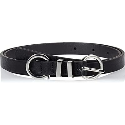 PIECES Damen Pcfrancisca Slim Jeans Belt, Schwarz, 80 PIECES Damen Pcfrancisca Slim Jeans Belt, Schwarz, 80