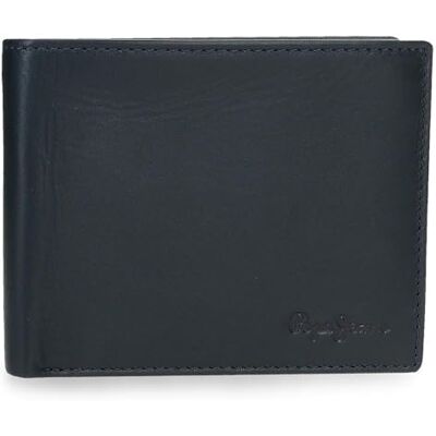 Pepe Jeans Luton Geldbörse mit Kartenhalter, blau, 12,5 x 9,5 x 1 cm, Leder von Joumma Bags Pepe Jeans Luton Geldbörse mit Kartenhalter, blau, 12,5 x 9,5 x 1 cm, Leder von Joumma Bags