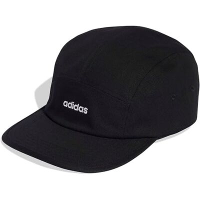 Adidas Unisex 5 Panel Cap Canvas, Black/White, M-L Adidas Unisex 5 Panel Cap Canvas, Black/White, M-L