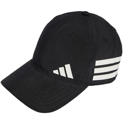 Adidas Unisex 3 Stripes Training Essentials Hat, Black/White, M-L Adidas Unisex 3 Stripes Training Essentials Hat, Black/White, M-L