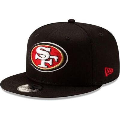 New Era NFL 9FIFTY Team-Farbe, verstellbare Snapback-Mütze, Einheitsgröße, San Francisco 49ers – Schwarz, Einheitsgre New Era NFL 9FIFTY Team-Farbe, verstellbare Snapback-Mütze, Einheitsgröße, San Francisco 49ers – Schwarz, Einheitsgre