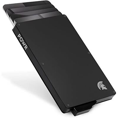 POWR Kartenetui Cardholder EC Karten Etui und Kreditkartenetui Herren RFID Schutz & NFC Blocker Kartenhalter Metall Schmales Karten Wallet Portemonnaie Herren POWR Kartenetui Cardholder EC Karten Etui und Kreditkartenetui Herren RFID Schutz & NFC Blocker Kartenhalter Metall Schmales Karten Wallet Portemonnaie Herren