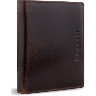 Bugatti Romano RFID Wallet with Flap 10CC Brown Bugatti Romano RFID Wallet with Flap 10CC Brown