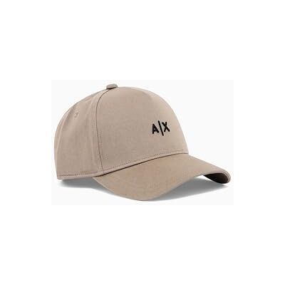 Armani Exchange Men's Essential Classic Embroidered Logo,Baseball Cap,Beige,One Size Armani Exchange Men's Essential Classic Embroidered Logo,Baseball Cap,Beige,One Size