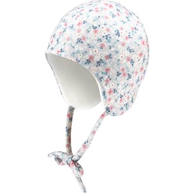 Sterntaler Inka Mütze mit Streublumen Mädchen Babymütze mit angeschnittenen Ohrenklappen und Bindeband Wintermütze, gefüttert mit Baumwollfleece hellblau, 39 Sterntaler Inka Mütze mit Streublumen Mädchen Babymütze mit angeschnittenen Ohrenklappen und Bindeband Wintermütze, gefüttert mit Baumwollfleece hellblau, 39