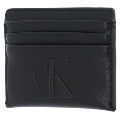 Calvin CKJ Sculpted Cardcase 6CC Pipping Black Calvin CKJ Sculpted Cardcase 6CC Pipping Black