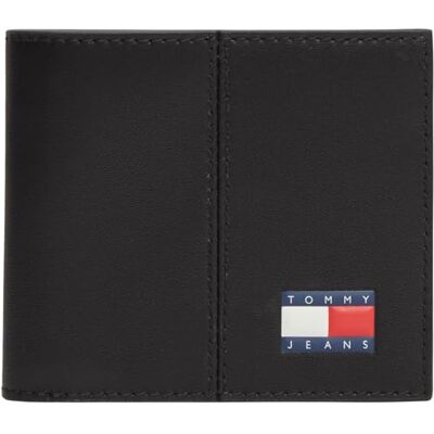 Tommy Jeans Herren Geldbeutel Heritage Wallet mit Logo, Schwarz (Black), Einheitsgröße Tommy Jeans Herren Geldbeutel Heritage Wallet mit Logo, Schwarz (Black), Einheitsgröße