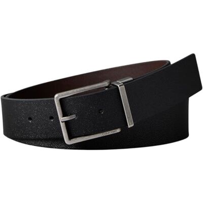 Calvin Herren Gürtel Warmth Buckle 4 cm Eckige Schnalle, Schwarz (Black/Ck Dark Brown/Matte Black), 95 cm Calvin Herren Gürtel Warmth Buckle 4 cm Eckige Schnalle, Schwarz (Black/Ck Dark Brown/Matte Black), 95 cm