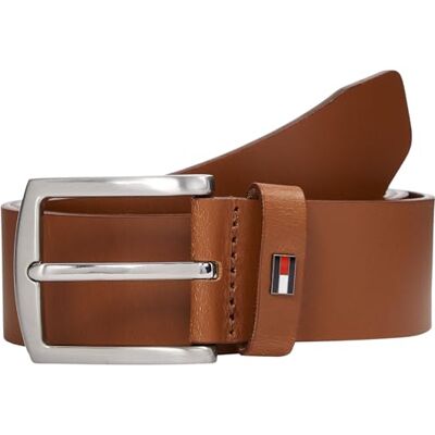 Tommy Hilfiger Herren Gürtel Denton 3,5 cm Ledergürtel, Braun (Cognac), 80 cm Tommy Hilfiger Herren Gürtel Denton 3,5 cm Ledergürtel, Braun (Cognac), 80 cm