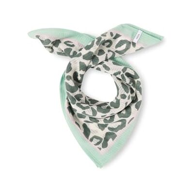 Cecil Bandana mit Struktur und Leo-Print macadamia beige A Cecil Bandana mit Struktur und Leo-Print macadamia beige A