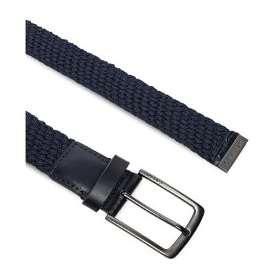 Calvin Herren Gürtel Casual Pin Buckle 3,5 cm Geflochten, Blau (Ck Navy), 95 cm Calvin Herren Gürtel Casual Pin Buckle 3,5 cm Geflochten, Blau (Ck Navy), 95 cm