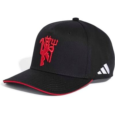 Adidas Unisex Manchester United Snapback Hat, Black/MUFC red, XXS-XS Adidas Unisex Manchester United Snapback Hat, Black/MUFC red, XXS-XS