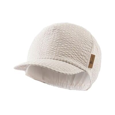 Sterntaler Schirmmütze Streifen Jungen Mütze aus Seersucker mit feinem Streifen UV-Schutz 30 Sonnen Cappy Baby und Kinder Kopfbedeckung Sommer beige, Größe 51 Sterntaler Schirmmütze Streifen Jungen Mütze aus Seersucker mit feinem Streifen UV-Schutz 30 Sonnen Cappy Baby und Kinder Kopfbedeckung Sommer beige, Größe 51